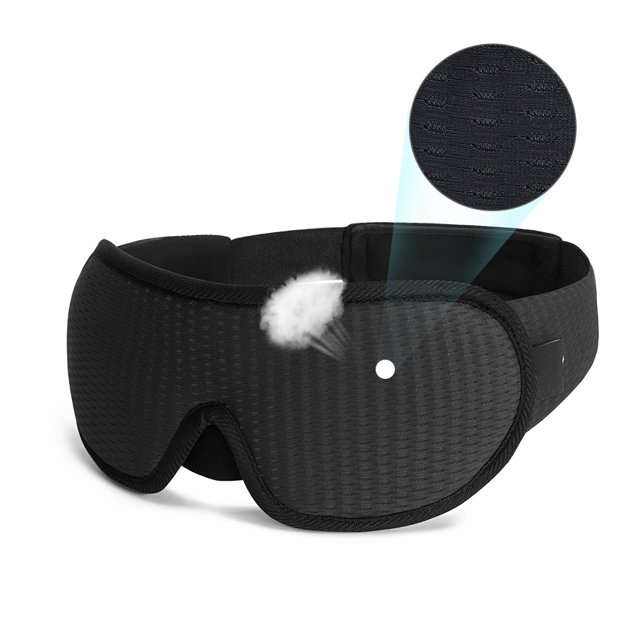Mascarilla 3D para dormir, máscara suave y acolchada para ojos, antifaz para dormir, ayuda para dormir huangjie unisex