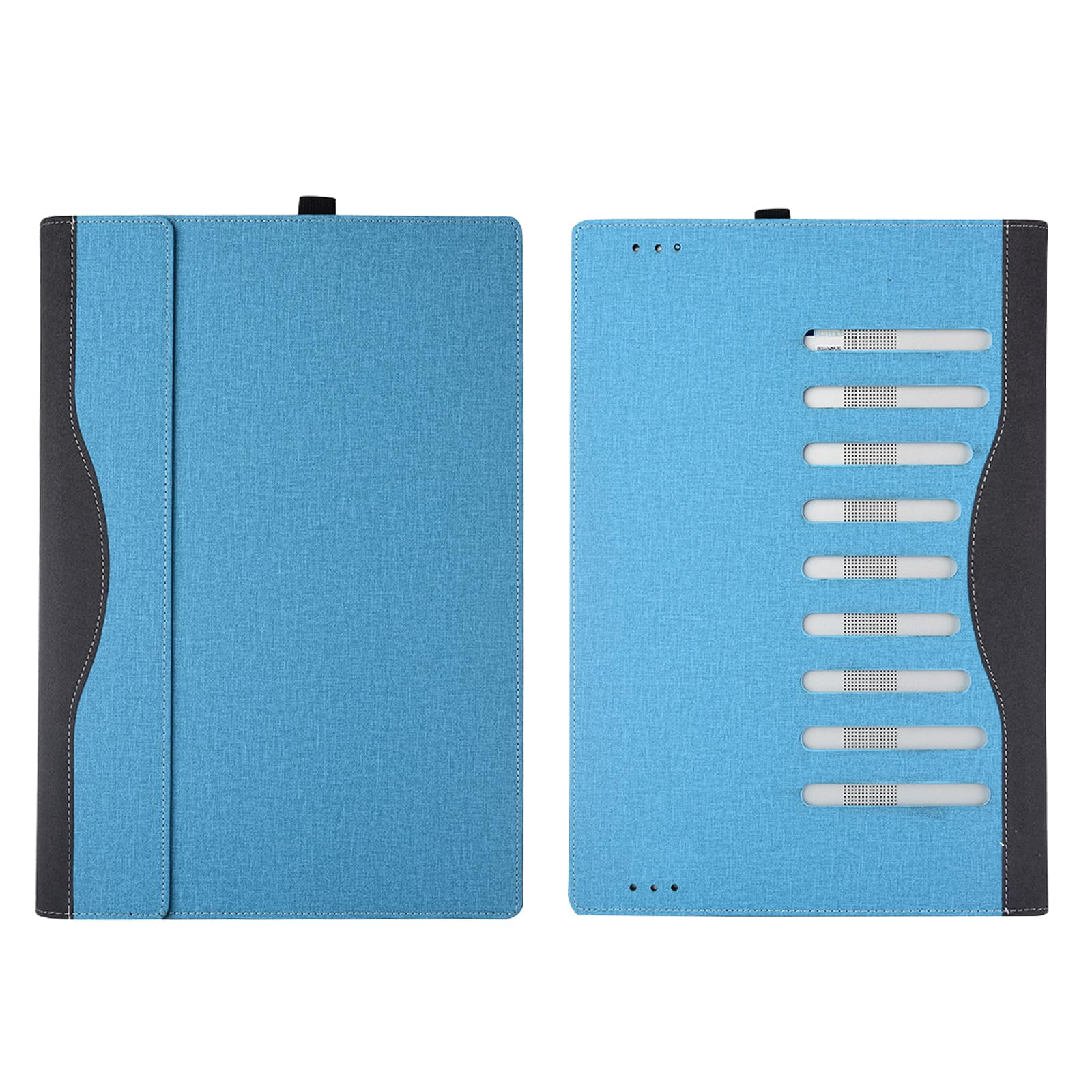 Laptop Cover Case for LG gram Pro 16-inch OLED 2024~2025 [not Compatible with Any Other Model] .2-in-1 PU Leather Detachable Notebook Sleeve（Light blue）