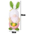 thumbnail image 3 of JeashCHAT Easter Decorations Easter Cartoon Bunny Shape Cute Faceless Doll Candy Jar Decoration Ornaments, 3 of 3