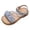Grey, variant on 2026 Summer Sandals for Girls Wedding Party Flower Girl Shoes Open Toe Dressy Strappy Lightweight Soft Sole Beach Shoes White 10.5 Little Kid