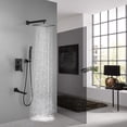 thumbnail image 3 of 16 Inch Bathroom Rain Shower System Set Wall Mount, with Handheld Shower Head and Tub Spout, 3 of 7