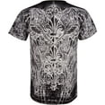 thumbnail image 2 of Sakkas Vines and Fleur De Lis Metallic V-Neck Mens T-Shirt - Black - Large, 2 of 2
