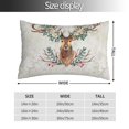 thumbnail image 4 of Disketp Pillow Covers Classy Deer Pattern Throw Pillow Case Cushion Covers,Cushion For Bedroom,Couch,Home-14"X20", 4 of 9