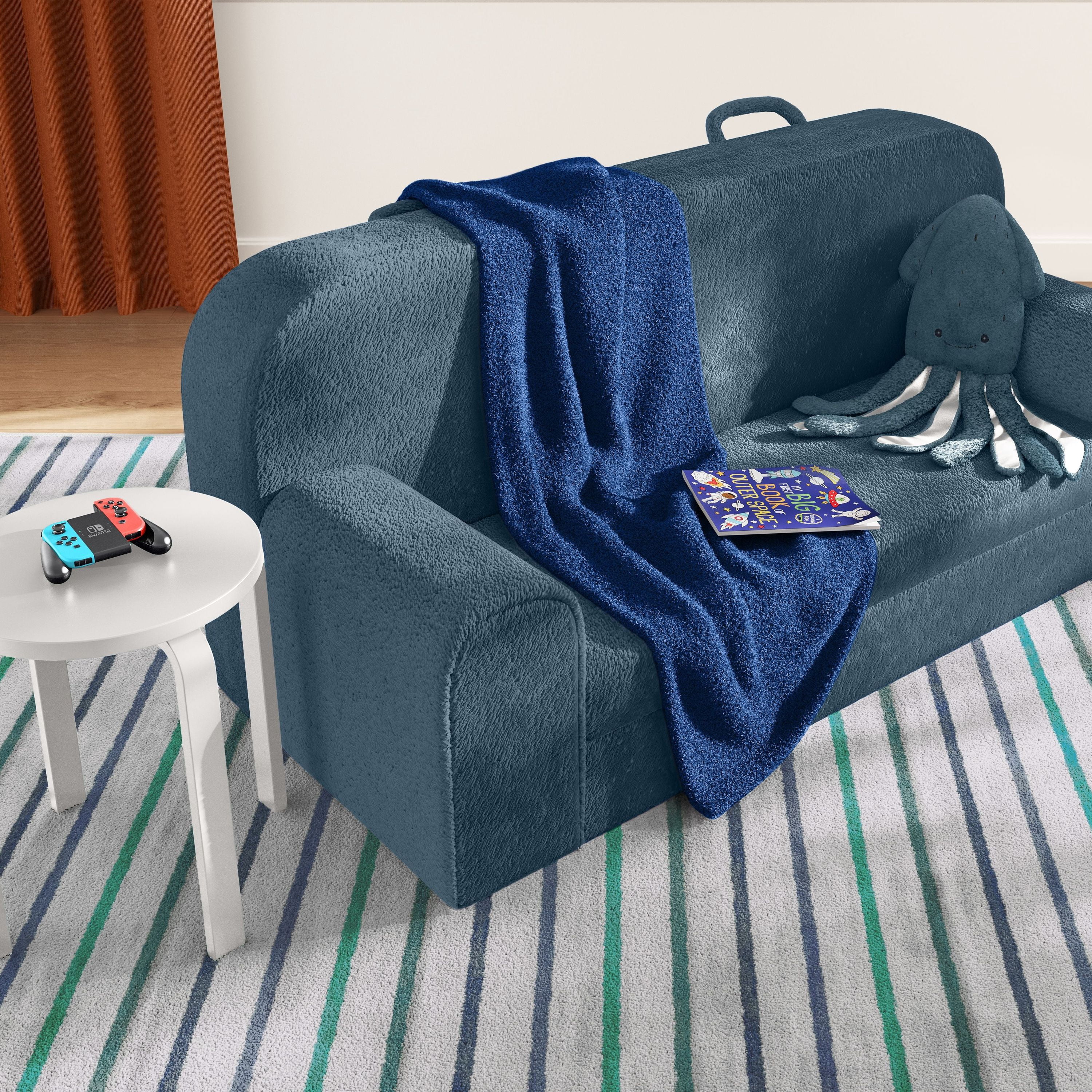 Mainstays Kids Cozy Plush Throw, Blue, 50 in x 60 in