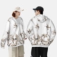 thumbnail image 5 of Picia Japanese White Cranes Women's Men's UPF 50+ Sun Protection Hoodie Shirt Long Sleeve SPF Fishing Outdoor UV Hiking Lightweight Shirts-3X-Large, 5 of 9