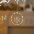 thumbnail image 4 of Melrose Jeweled Metal Hanging Snowflake Ornament Set of 12, 4 of 4