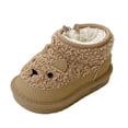 thumbnail image 2 of BRGZLK Baby Girls Ankle Boots Classic Cute Round Toe Comfort Warm Short Boot Kids Outdoor Shoes Newborn First Walkers Cozy Shoes Khaki 2.5-3 Years, 2 of 6