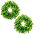 thumbnail image 2 of 4 Paquetes de Artificial Guirnalda de Hojas Artificiales de Imitación Decoración de para Colgar En la Puerta Delantera, 10 Pulgadas, 2 of 5