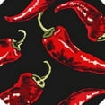 thumbnail image 6 of Orinice Red Peppers Round Table Cover Stain Resistant Washable Indoor Outdoor Tablecloth Kitchen Dining Wedding Parties 100% Polyester Fiber 42-46, 6 of 8