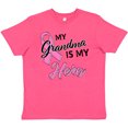 thumbnail image 3 of Inktastic My Grandma is My Hero Breast Cancer Awareness Youth T-Shirt, 3 of 5