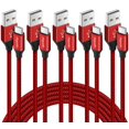thumbnail image 1 of Cable USB-A a USB-C etguuds, paquete de 5, carga rápida, 1 of 8