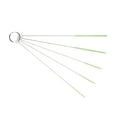 thumbnail image 1 of 8 Inch Nylon Tube Cleaning Brush Set, Deep Cleaning Brushes with Long Flexible Handles, (2mm, 3mm, 4mm, 5mm, 6mm) Set of 5 Small, Green, 1 of 8