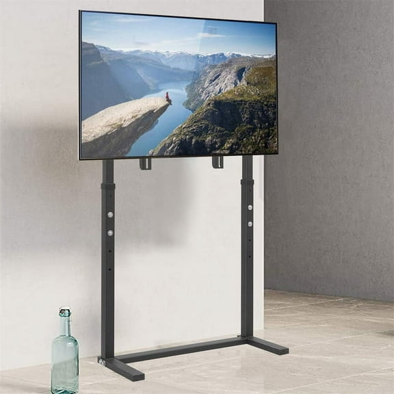Wisfor 32-100" TV Floor Stand Portable LED LCD HD Flat TV Mount Bracket, Height Adjustable