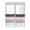 Pink, variant on Half Window Curtains 24 Inches Long, Pink Grey Striped Window Treatment Curtain Drapes, Farmhouse Modern Short Curtains Tiers for Kitchen Over Sink, 27.5"x24", 2 Panels