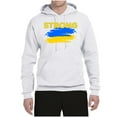 thumbnail image 2 of Ukranian Strong Vintage Unisex Graphic Hoodie Sweatshirt, White, Small, 2 of 4