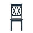 thumbnail image 3 of Weston Home Antique Denim Farmhouse Wood Dining Side Chairs (Set of 2), 3 of 7
