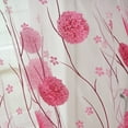 thumbnail image 5 of Youmylove Sheet Curtain Clear Shower Liner Sheer Voile Panel Fabric Window Drape Leaves 1 Tulle Curtain Home Decor Styles Shower Curtain Curtains Rose, 5 of 5