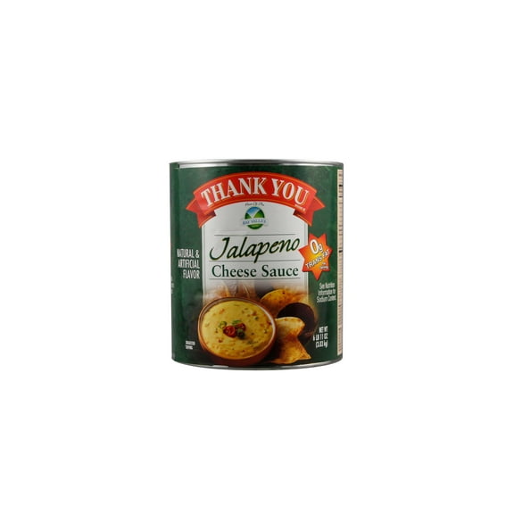 Thank You Premium Jalapeno Cheese Sauce, 107 Ounce -- 6 per case.