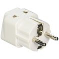 thumbnail image 1 of Adaptador de enchufe Ckitze BA-9-3P con conexión a tierra universal tipo E/F, paquete de 3, 1 of 2