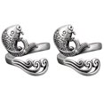 thumbnail image 1 of De Anillos Giratorios Para Inquietos, Anillos Abiertos Para Los Dedos, Herramientas Para Descomprimir, Bucle De Tejido Ajustable, Regalos De Joyería De Bucle De Ganchillo Para Mujeres 2 Uds Inevent AP005638-00, 1 of 6