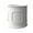White, variant on LeisureMod Meadow Series Fiber Stone Planter in White 12.6" Dia, 12.6" HIgh
