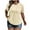 Beige, variant on Hurxie Women's Plus Size Summer Lace V Neck Short Sleeve Blouse Shirt Tops Khaki 5XL