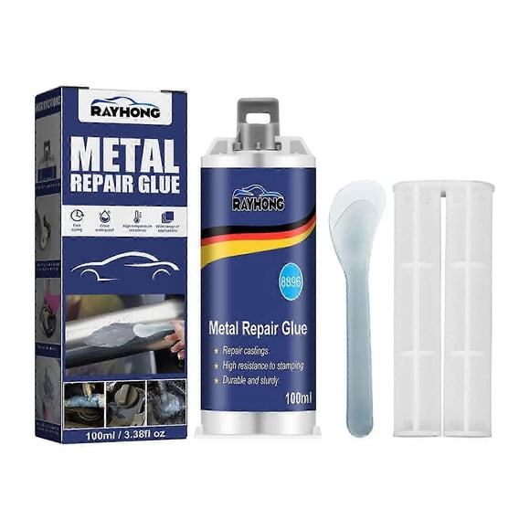 New Metal Glue - Weld Metal Repair Glue Glue Cast Iron High Strength Repairing Adhesive Heat Resistance Cold Weld Industrial Repair 100g