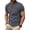 Gray, variant on Yungyresw Mens Polo Shirt Short Sleeve Henley Collar Shirt Contrast Color Trim Pocket Polos for Summer Tops