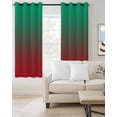 thumbnail image 2 of Green Red Ombre Blackout Curtains 90 Inches Long for Bedroom, Modern Abstract Art Aesthetics Thermal Insulated Room Darkening Black Out Window Curtain Panels Grommet Drapes for Living Room, 2 of 8