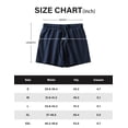 thumbnail image 6 of Men's Cotton Shorts with Pockets and Elastic Wasit Soft Casual Lounge Jogging Shorts, 5" Inseam, Navy, 6 of 7