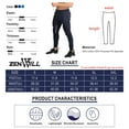 thumbnail image 6 of BROKIG Mens Slim Tapered Workout Joggers Breathable Running Sweatpants Gym Training Pants with Zip Pockets(Large,Black), 6 of 6