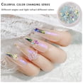thumbnail image 3 of Nail Art Crystal Flower Shining Rhinestone Pearl Nail Sequin Rhinestone Manicure Decoration, 3 of 9