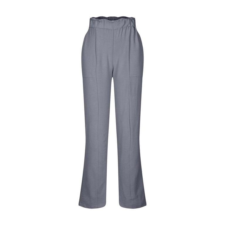 Womens elegant wide leg long linen pants 4918 Womens elegant wide leg long linen pants 4918