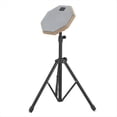 thumbnail image 4 of Almohadilla de Entrenamiento para Práctica Tambor Madera y Goma 8 Pulgadas,Instrumento Musical,Almohadilla de Tambor Silenciosa, Juego Soporte de Batería,Almohadilla Entrenamiento, 4 of 5