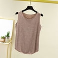thumbnail image 2 of Women's Tank Tops Casual Loose Comfortable Solid Color Crew Neck Sleeveless Tops Summer Lightweight Undershirts Loungewear, 2 of 6