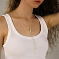 thumbnail image 3 of Western Gold Hat Necklace for Women Elegant Long Chain Pendant Country Jewelry Accessories, 3 of 6