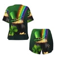 thumbnail image 5 of Picia St. Patrick's Day4 Pajamas Sets for Women Soft Short-Sleeved Pjs with Lounge Shorts Two Piece Sleepwear-Small, 5 of 9