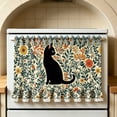 thumbnail image 2 of Clearance Oven Curtain for Farmhouse Kitchen Decor Stove Cover Skirt with Lace Ruffle Trim & 8 Ribbon Ties, Rustic Decorative Oven Door Curtain for Kitchen, Dishwasher & Range, 2 of 7