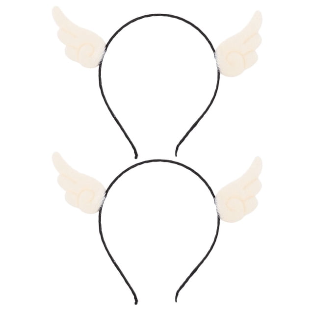 2 uds tocado de Ángel tocado con alas diadema Cosplay pelo