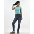 thumbnail image 4 of No Boundaries Seamless Crop Top with Short Sleeves, Women's, 4 of 5