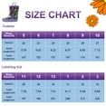 thumbnail image 7 of Landchief Toddler Rain Boots, Kids Rain Boots Waterproof Rubber Boots for Girls and Boys with Fun Patterns and Easy-On Handles, Size 13, Purple Floral, 7 of 7