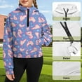 thumbnail image 6 of Chririnla Cute Axolotls Love Heart Print Casual Pullover Athletic Zip Up with Pocket Lightweight Sweatshirt Christmas Sweatshirt Size 7-8, 6 of 7