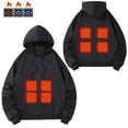 thumbnail image 2 of MaFYtyTPR Heated Hoodies For Men And Women Fashion 8 Heating Long Sleeve Winter Thermal Pullover Sweatshirts ZA-Black S, 2 of 5