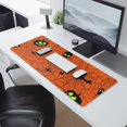 thumbnail image 2 of Long Mouse Pads for Desk,Halloween Glowing Spider Web Pattern Desk Mats on Top Of Desks, Desk Mouse Pad Extra Large with 3mm Non-Slip Base and Stitched Edge for Gaming,Office,Work,Home 31.5x11.8in, 2 of 5
