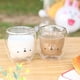 thumbnail image 5 of Sharemee Cute Mugs Taza de café espresso de vidrio aislado de doble pared, taza de té, taza de leche, Gigt para cumpleaños personal y oficina 250ml/8.4oz MFZFUKR JQWJ311, 5 of 9