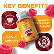 (2 pack) VITABOD Vitamin D3 K2 Gummies - Bone & Heart Health - 180 Pectin Based Gummies