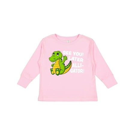 

Inktastic See You Later Alligator Gift Toddler Boy or Toddler Girl Long Sleeve T-Shirt