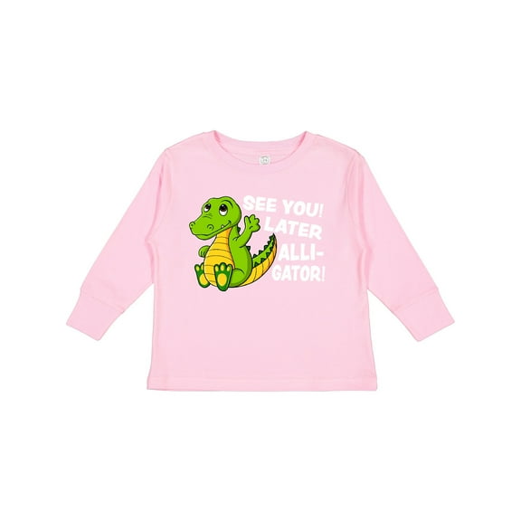 Inktastic See You Later Alligator Boys or Girls Long Sleeve Toddler T-Shirt