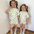 thumbnail image 6 of Grblisyd Girls Outfits Size 10-12 Cute Short Sleeve Crew Neck T-Shirts and Elastic Waist Shorts Kids Fashion Animal Print Clothing Sets, 6 of 7