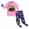 thumbnail image 5 of NOLDARES Baby Toddler Boy Fall Winter Outfit Cartoon Embroidery Tops and Plaid Pants Set 2pcs Toddler Boy Spring Fall Winter Clothes Outfits Clothing(Hot Pink,8-9 Y), 5 of 5